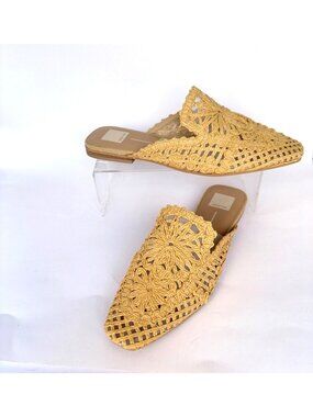 Dolce Vita Diya Natural Macrame Mules Size 10